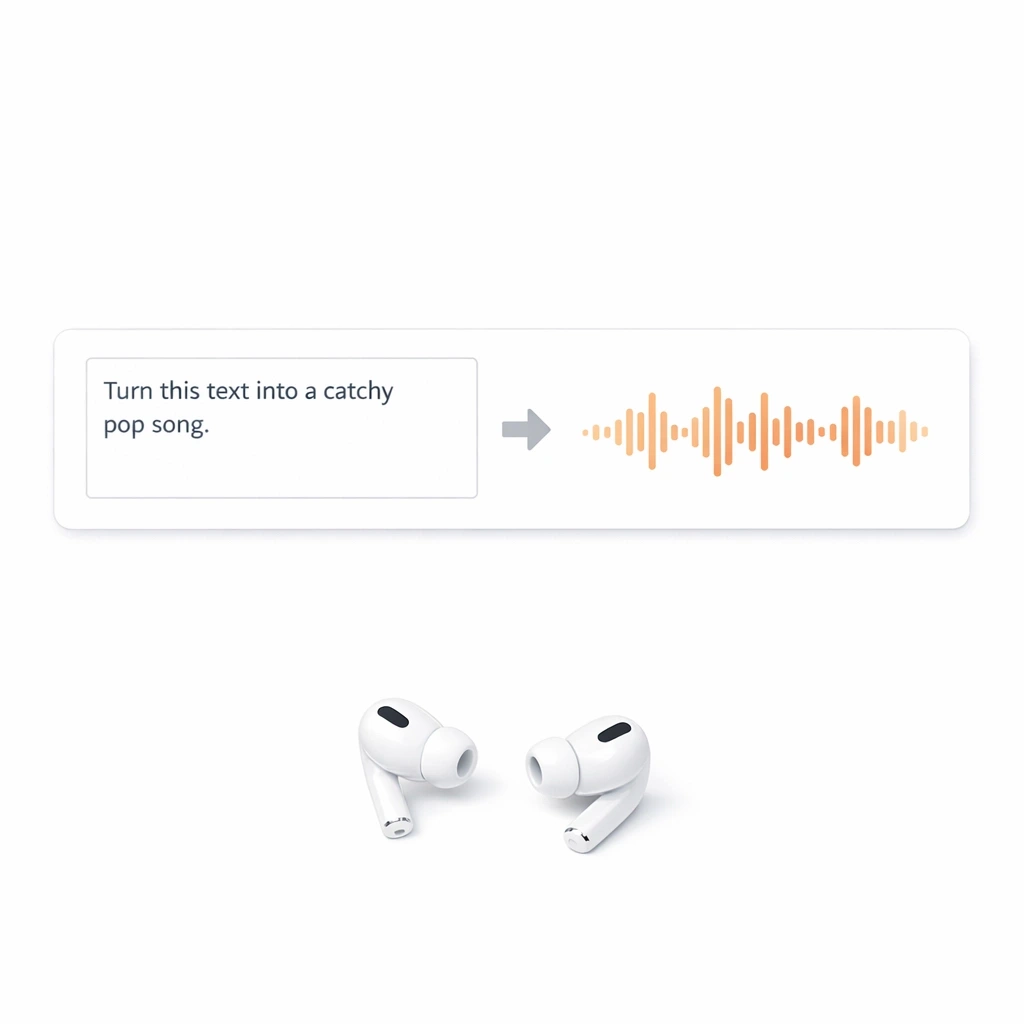 Text to Song speed benefit image illustration showing a rapid workflow replacing long searches through generic stock music libraries, with a polished AI music workflow, creative visual cues, and a realistic example of how creators can transform written inspiration into original royalty-free audio for videos, games, podcasts, and branded storytelling.