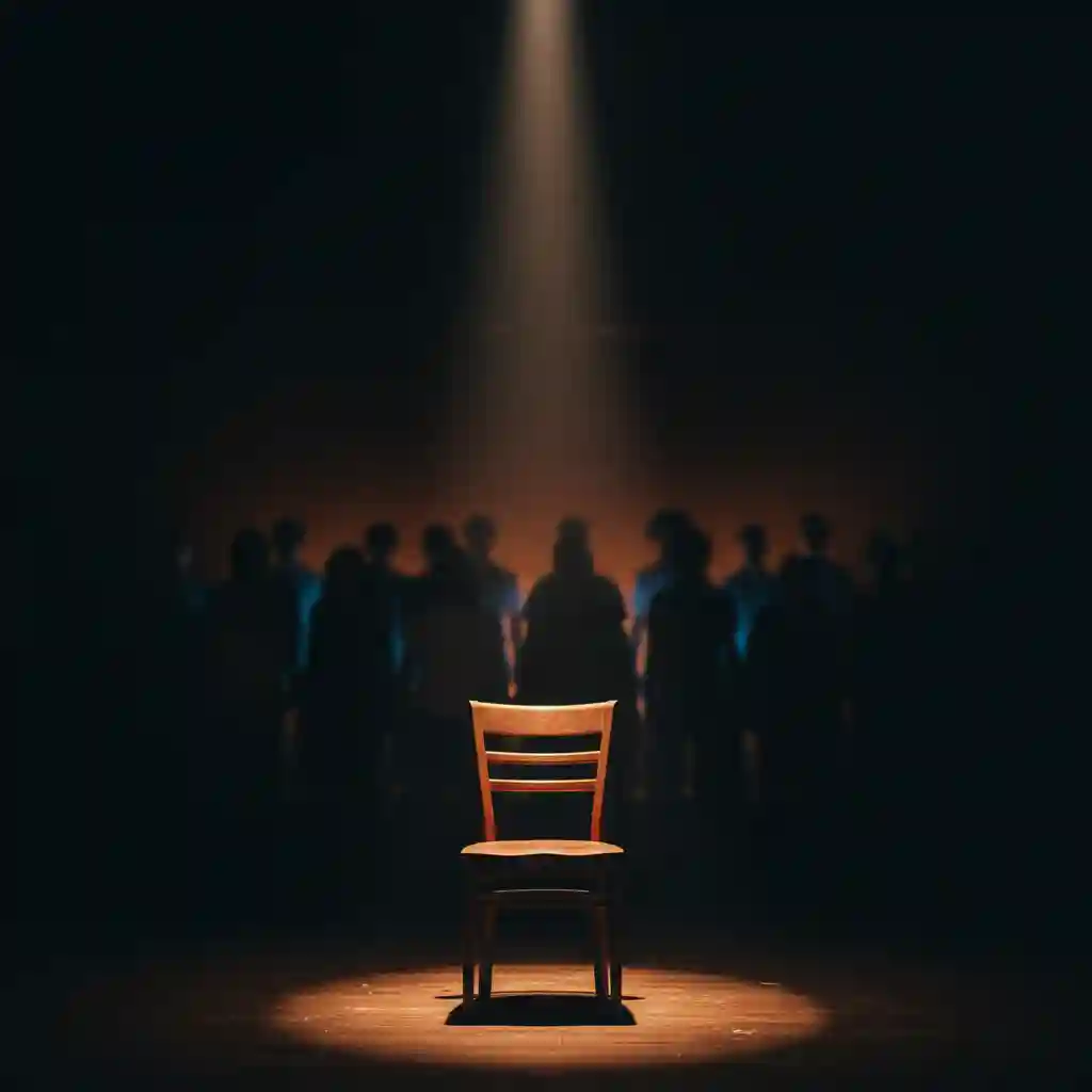 Text to Song showcase cover for Choir Heartbreak illustration showing a dramatic ballad concept with gospel feeling, slow-burn emotion, and rich harmony, with a polished AI music workflow, creative visual cues, and a realistic example of how creators can transform written inspiration into original royalty-free audio for videos, games, podcasts, and branded storytelling.